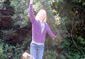 Johanna at the Newport aquarium